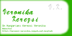 veronika kerezsi business card